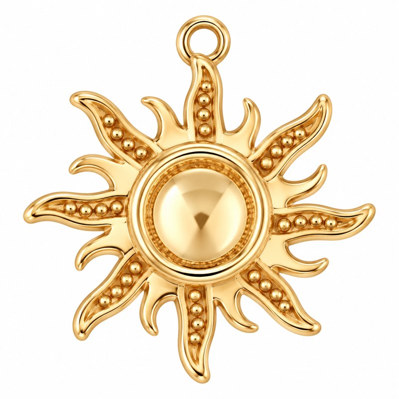 Gold Sun Charm, inspired by Golden Hour